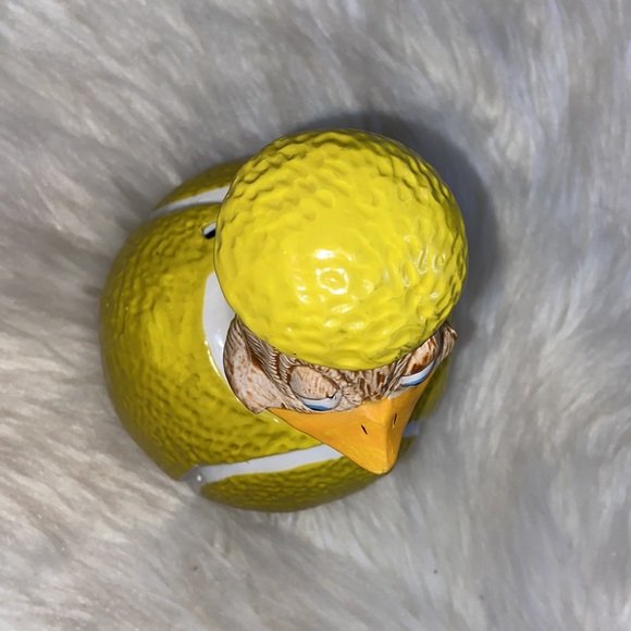 EGGBERT and Friends Malcolm Bowmer Wimbleduck Coin Bank Figurine Enesco Rare - Picture 11 of 17